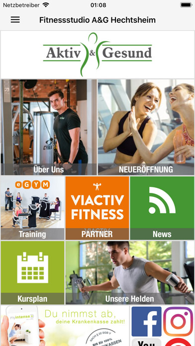 Emulate iPhone app Fitnessstudio Aktiv & Gesund using MyAndroid