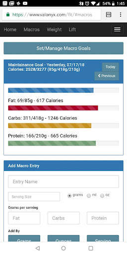 Emulate Android APK Fitness Tracker - Macros, Weight, and Training Emulate Android APK Fitness Tracker - Macros, Weight, and Training