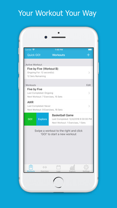 Emulate iPhone app FitNotes - Workout Tracker using MyAndroid Emulate iPhone app FitNotes - Workout Tracker using MyAndroid