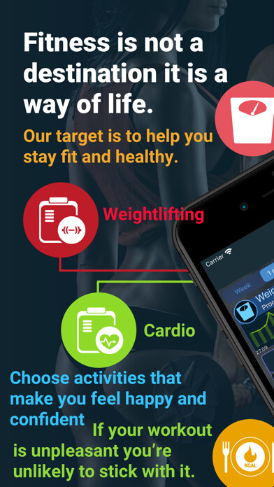 Emulate iPhone app Fitolog - Fitness Tracker App using MyAndroid Emulate iPhone app Fitolog - Fitness Tracker App using MyAndroid