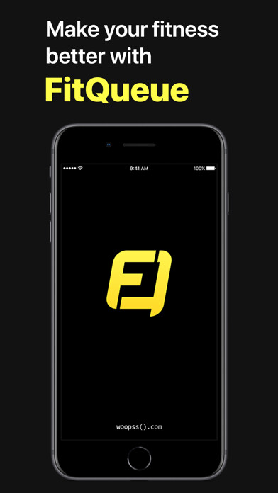 Emulate iPhone app FitQueue: Fitness Assistant using MyAndroid