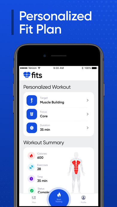 Emulate iPhone app Fits - AI Personal Trainer using MyAndroid Emulate iPhone app Fits - AI Personal Trainer using MyAndroid