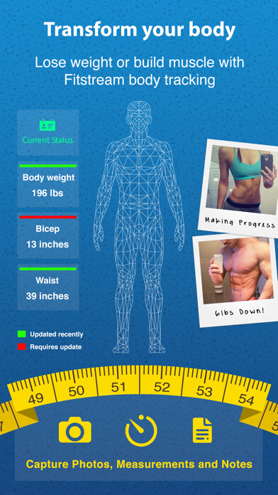 Emulate iPhone app Fitstream - Body Tracker using MyAndroid Emulate iPhone app Fitstream - Body Tracker using MyAndroid