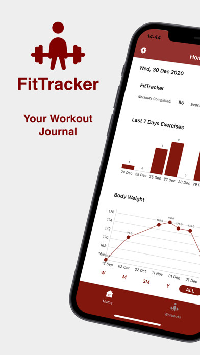 Emulate iPhone app FitTracker - Gym Workout Log using MyAndroid Emulate iPhone app FitTracker - Gym Workout Log using MyAndroid