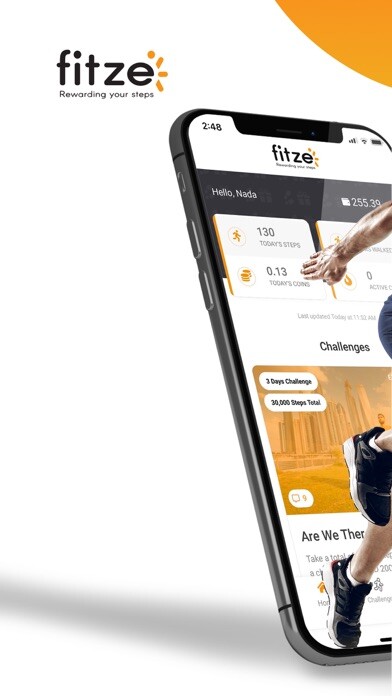 Emulate iPhone app Fitze-Step Counter Fitness UAE using MyAndroid