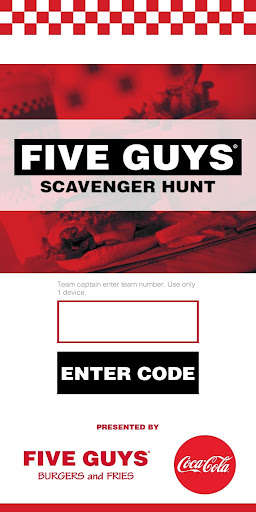 Run android online APK Five Guys Scavenger Hunt from MyAndroid or emulate Five Guys Scavenger Hunt using MyAndroid