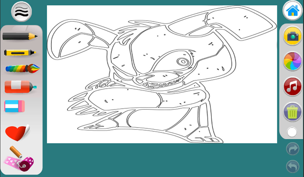 Run android online APK Five nightmare coloring book from MyAndroid or emulate Five nightmare coloring book using MyAndroid