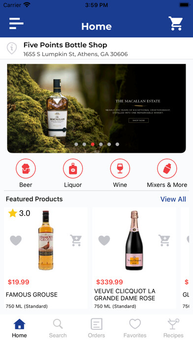 Emulate iPhone app Five Points Bottle Shop using MyAndroid Emulate iPhone app Five Points Bottle Shop using MyAndroid