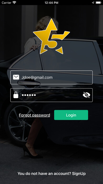 Emulate iPhone app Five Star Cab Driver using MyAndroid