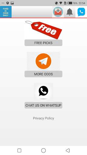 Run android online APK FIXED 4+ ODDS DAILY from MyAndroid or emulate FIXED 4+ ODDS DAILY using MyAndroid