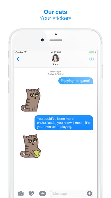Emulate iPhone app Fixel the Snob cat using MyAndroid