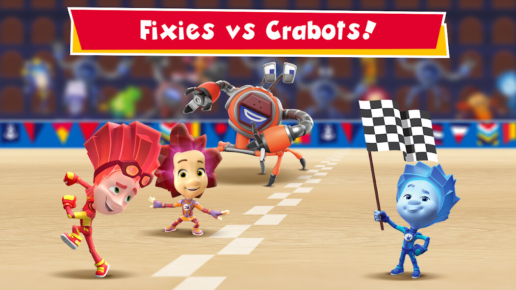 Run android online APK Fixies vs Crabots: Cool Game! from MyAndroid or emulate Fixies vs Crabots: Cool Game! using MyAndroid