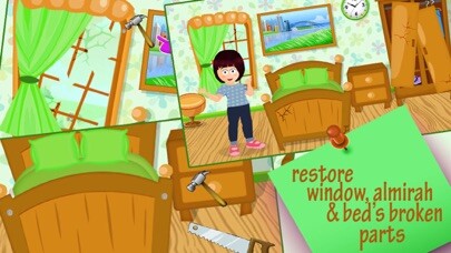 Emulate iPhone app Fix It baby house - Girls House Fun, Cleaning & Repariing Game using MyAndroid