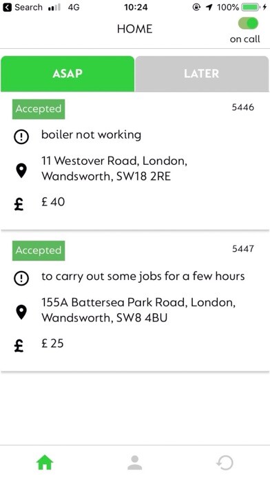 Emulate iPhone app Fixxa - For Trades using MyAndroid