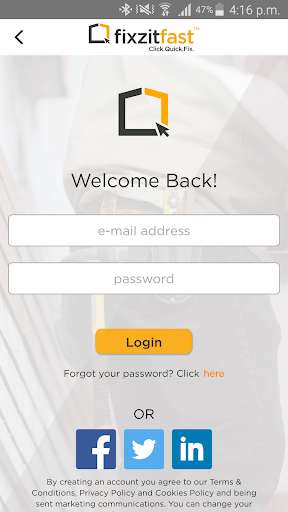 Run android online APK Fixzitfast from MyAndroid or emulate Fixzitfast using MyAndroid