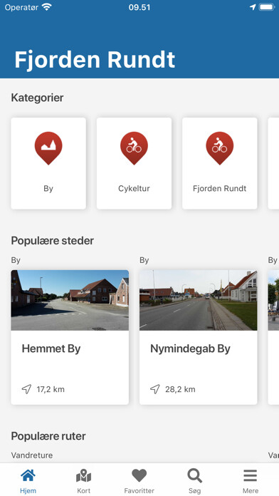 Emulate iPhone app Fjorden Rundt using MyAndroid