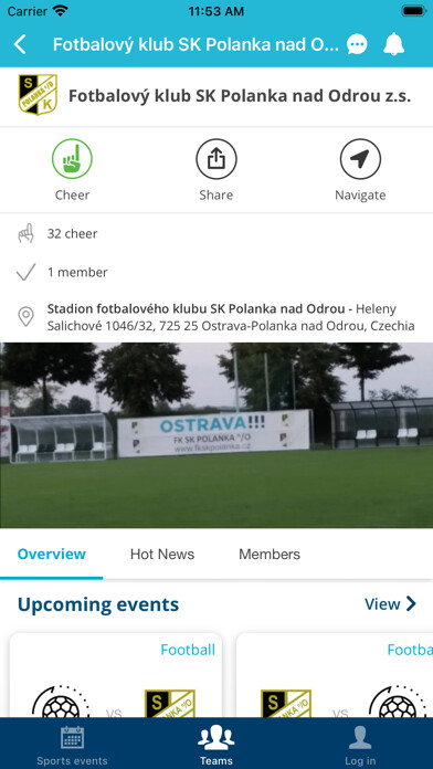 Emulate iPhone app FK SK Polanka nad Odrou using MyAndroid Emulate iPhone app FK SK Polanka nad Odrou using MyAndroid