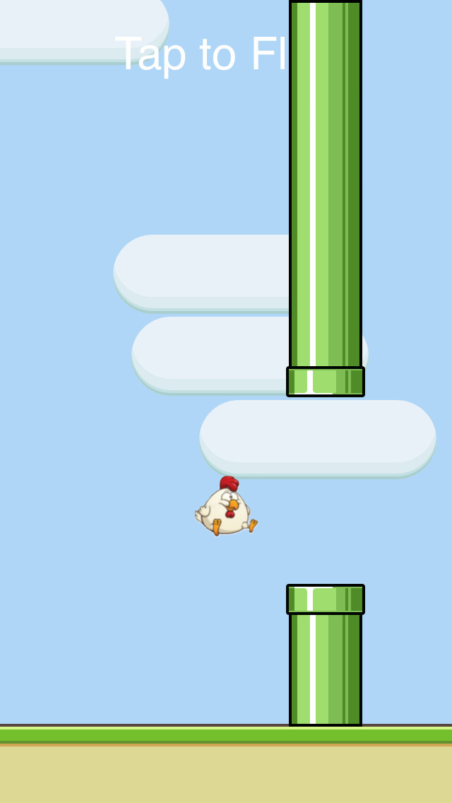Emulate iPhone app Flabby Bird using MyAndroid