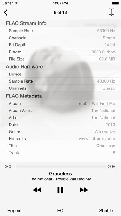 Emulate iPhone app FLAC Player using MyAndroid Emulate iPhone app FLAC Player using MyAndroid