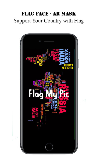 Emulate iPhone app Flag Face- AR Mask using MyAndroid