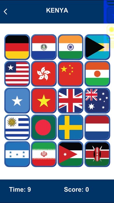 Emulate iPhone app Flag Game - Worldwide using MyAndroid