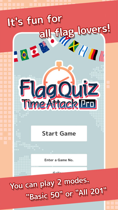 Emulate iPhone app Flag Quiz Time Attack Pro using MyAndroid