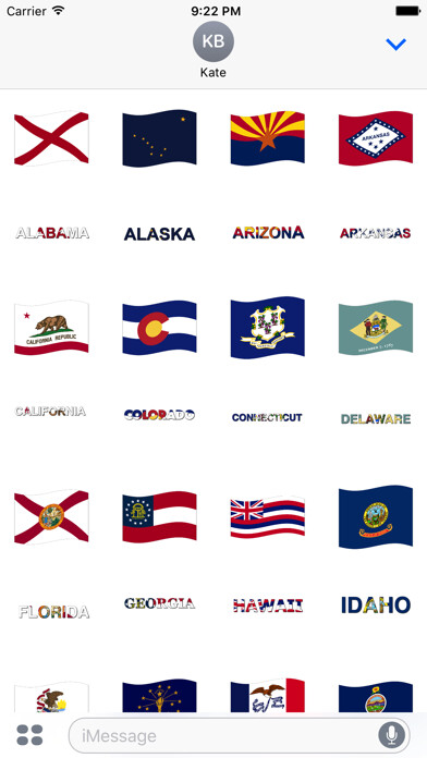 Emulate iPhone app Flags of the United States using MyAndroid Emulate iPhone app Flags of the United States using MyAndroid