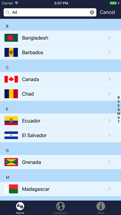 Emulate iPhone app Flags of the World: FlagDict+ using MyAndroid Emulate iPhone app Flags of the World: FlagDict+ using MyAndroid