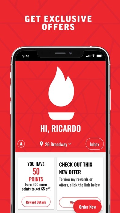 Emulate iPhone app Flame Broiler using MyAndroid