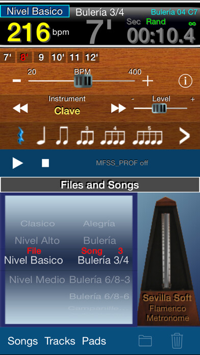Emulate iPhone app Flamenco Metronome Sevilla Soft using MyAndroid Emulate iPhone app Flamenco Metronome Sevilla Soft using MyAndroid