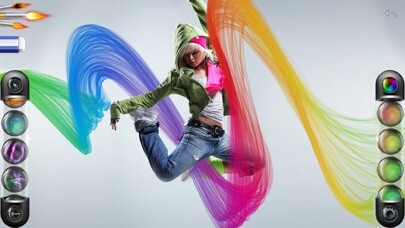 Emulate iPhone app Flame Painter for iPhone using MyAndroid