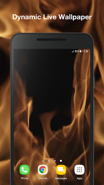 Emulate Android APK Flames Live Wallpaper