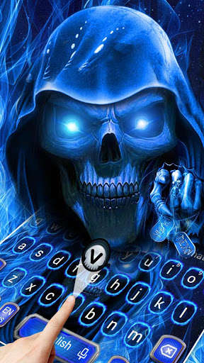 Emulate Android APK Flaming Grim Reaper Keyboard Theme