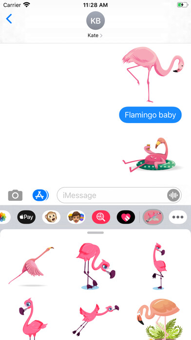 Emulate iPhone app Flamingo Birdy Stickers using MyAndroid Emulate iPhone app Flamingo Birdy Stickers using MyAndroid