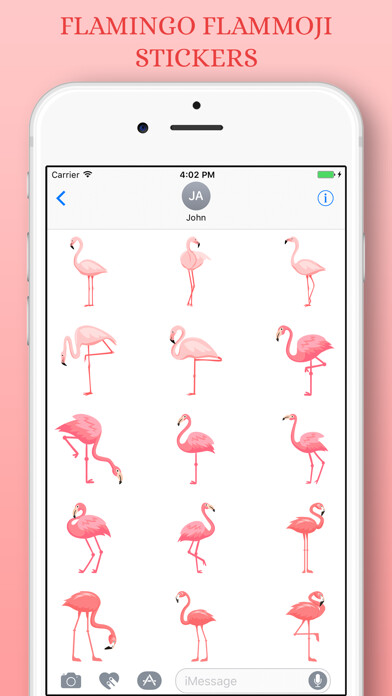 Emulate iPhone app Flamingo FlamMoji Stickers using MyAndroid Emulate iPhone app Flamingo FlamMoji Stickers using MyAndroid