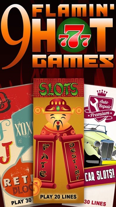 Emulate iPhone app Flaming Super Hot Slots with Progressive Coins and Fireball - Spinners using MyAndroid