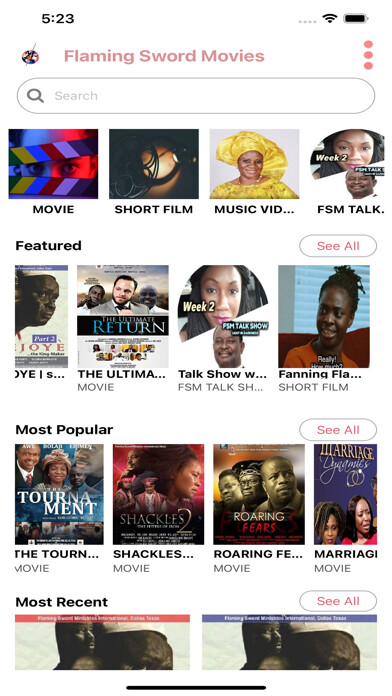 Emulate iPhone app Flaming Sword Movies using MyAndroid Emulate iPhone app Flaming Sword Movies using MyAndroid