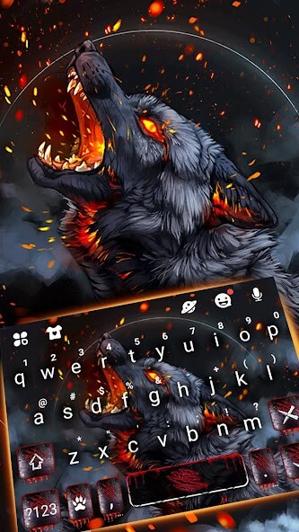 Run android online APK Flaming Wolf Keyboard Theme from MyAndroid or emulate Flaming Wolf Keyboard Theme using MyAndroid