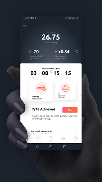Run android online APK Flamy - quit smoking from MyAndroid or emulate Flamy - quit smoking using MyAndroid