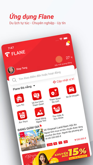 Emulate iPhone app Flane - Du lịch, đặt vé giá rẻ using MyAndroid Emulate iPhone app Flane - Du lịch, đặt vé giá rẻ using MyAndroid