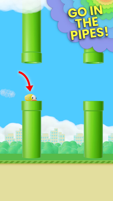 Emulate iPhone app Flap Hero using MyAndroid