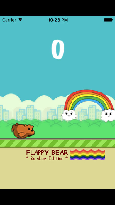 Emulate iPhone app Flappy Bear - Rainbow Edition using MyAndroid Emulate iPhone app Flappy Bear - Rainbow Edition using MyAndroid