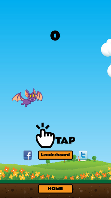Emulate iPhone app Flappy Fruit Bat Game using MyAndroid