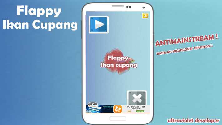 Emulate Android APK Flappy Ikan Cupang