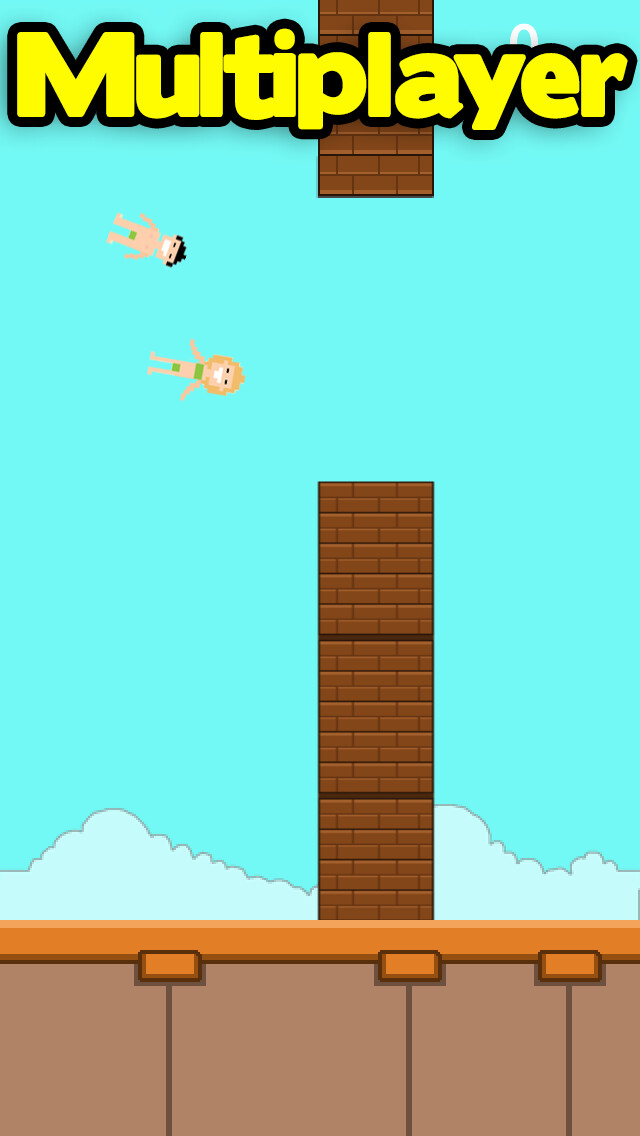 Emulate iPhone app Flappy Leaf Multiplayer Flying Game - The Top Fun Online Bird Games For Kids & Teen Boys & Girly Girls Free using MyAndroid