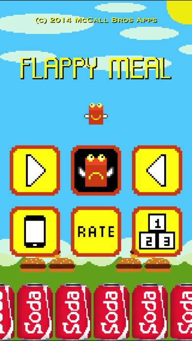 Emulate iPhone app Flappy Meal using MyAndroid