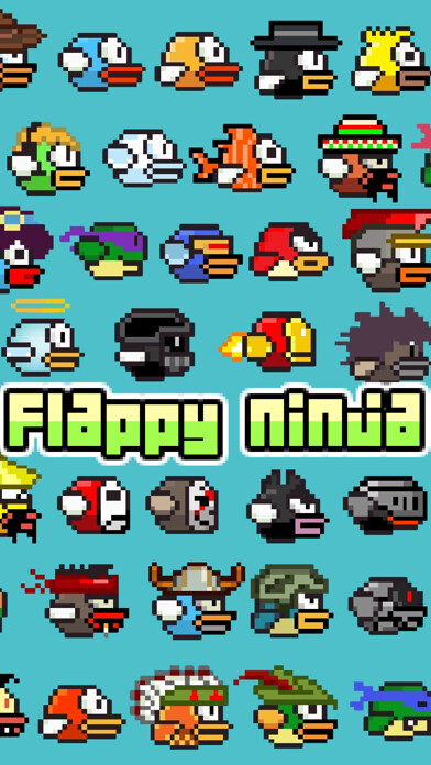 Emulate iPhone app Flappy Ninja - Create Your Own Original Bird ! using MyAndroid