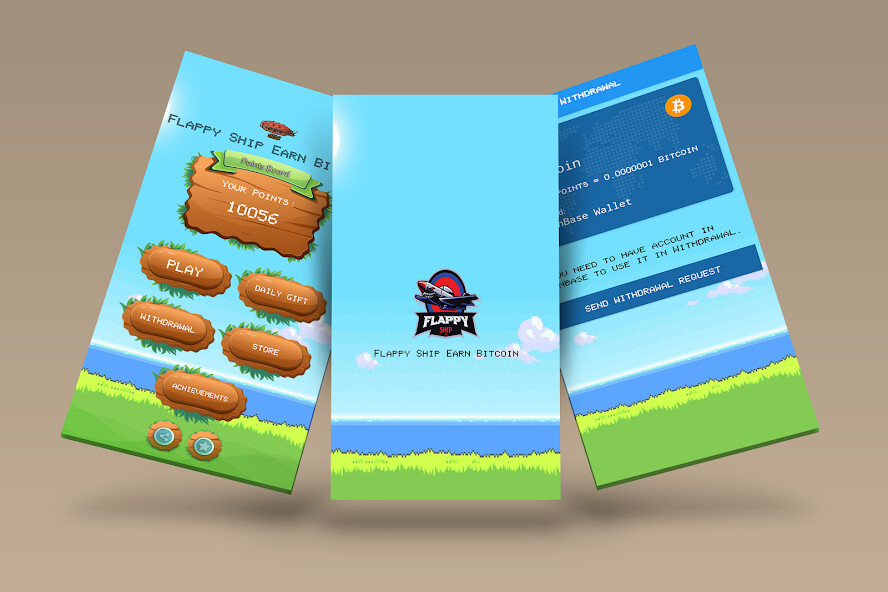 Run android online APK Flappy Ship Earn BitCoin from MyAndroid or emulate Flappy Ship Earn BitCoin using MyAndroid