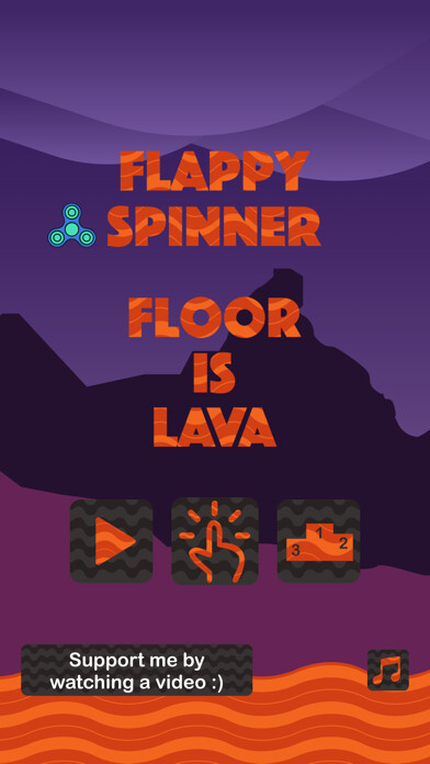 Emulate iPhone app Flappy Spinner - Floor Is Lava using MyAndroid Emulate iPhone app Flappy Spinner - Floor Is Lava using MyAndroid