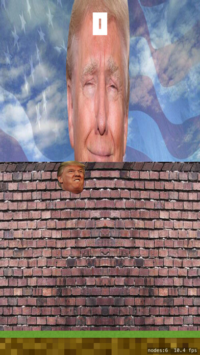 Emulate iPhone app Flappy Trump - a flying Trump Game using MyAndroid Emulate iPhone app Flappy Trump - a flying Trump Game using MyAndroid